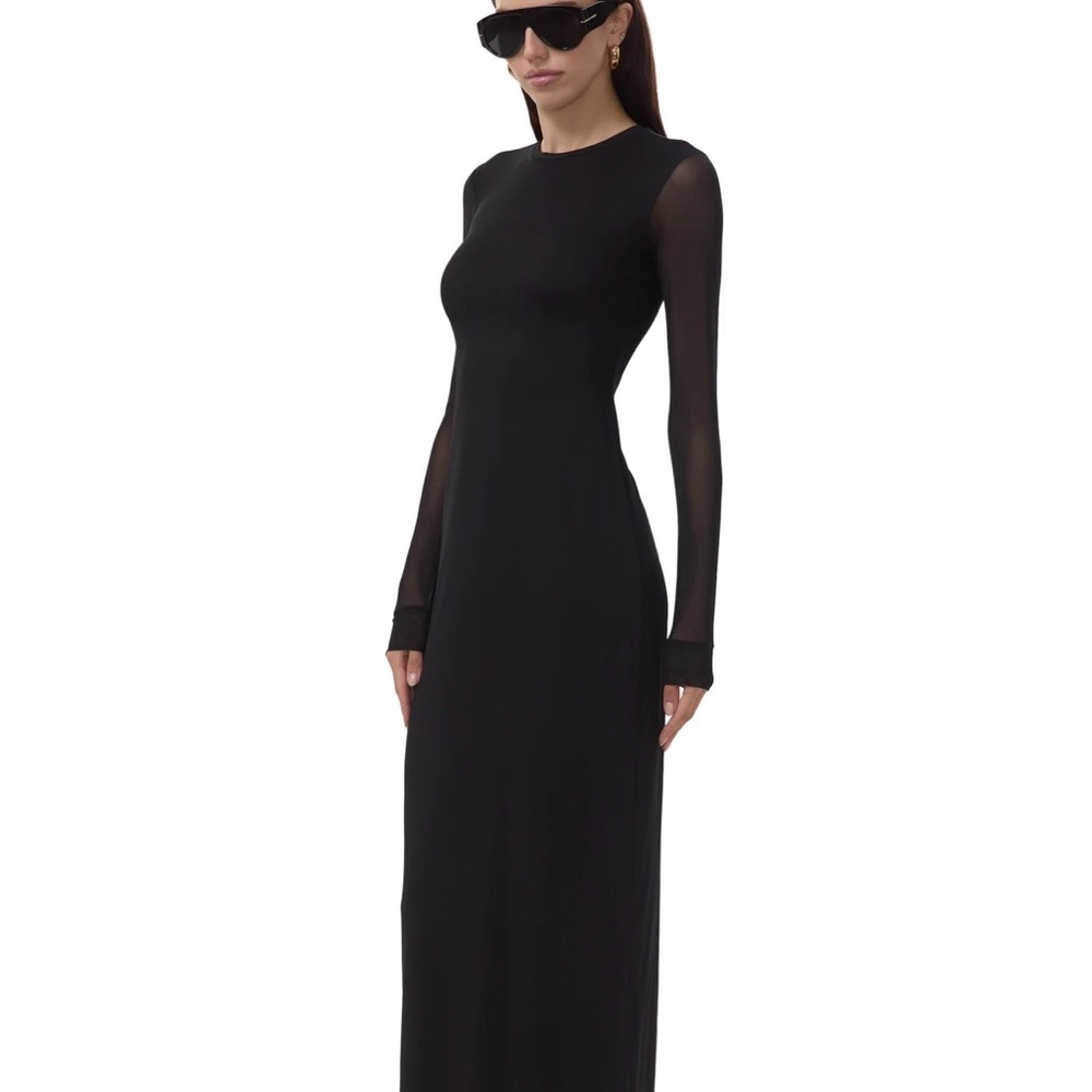 AFRM Elegant Black Long Sleeve Dress